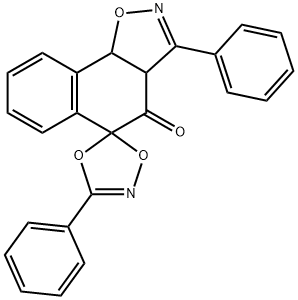 3'a,9'b-Dihydro-3,3'-diphenylspiro[1,4,2-dioxazole-5,5'(4'H)-naphth[2,1-d]isoxazol]-4'-one Struktur