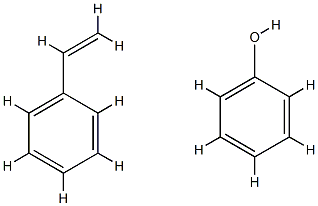 Phenol, polymer with ethenylbenzene Struktur