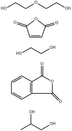 1,3-Isobenzofurandione, polymer with 1,2-ethanediol, 2,5-furandione, 2,2'-oxybis[ethanol] and 1,2-propanediol Struktur