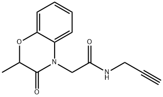 4H-1,4-Benzoxazine-4-acetamide,2,3-dihydro-2-methyl-3-oxo-N-2-propynyl-(9CI) Struktur