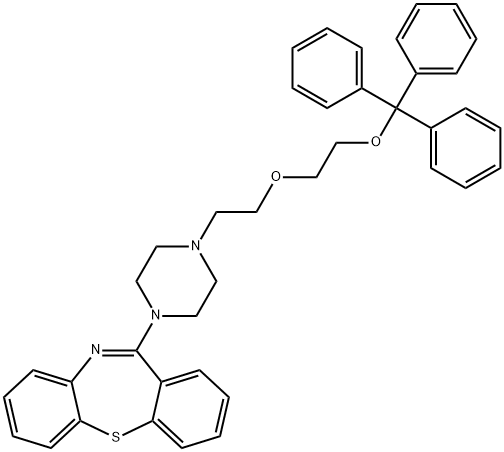 O-TriphenylMethoxy Quetiapine Struktur