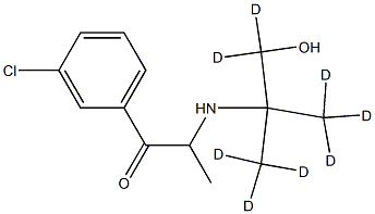 Hydroxybupropion-d8 Struktur