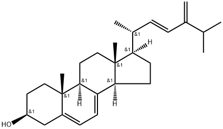 (22E)-Ergosta-5,7,22,24(28)-tetrene-3β-ol, 29560-24-5, 結(jié)構(gòu)式