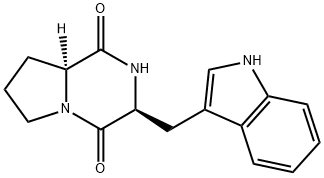 (3S,8AS)-3-(1H-INDOL-3-YLMETHYL)HEXAHYDROPYRROLO[1,2-A]PYRAZINE-1,4-DIONE, 38136-70-8, 結(jié)構(gòu)式