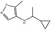 4-Isoxazolamine,N-(1-cyclopropylethyl)-5-methyl-(9CI) Struktur