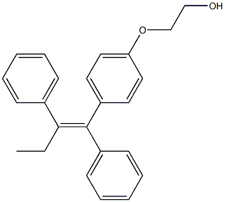 (Z)-2-(4-(1,2-二苯基丁-1-烯-1-基)苯氧基)乙醇, 77207-49-9, 結構式