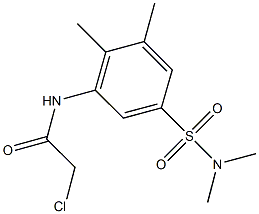 2-CHLORO-N-{5-[(DIMETHYLAMINO)SULFONYL]-2,3-DIMETHYLPHENYL}ACETAMIDE, , 結(jié)構(gòu)式