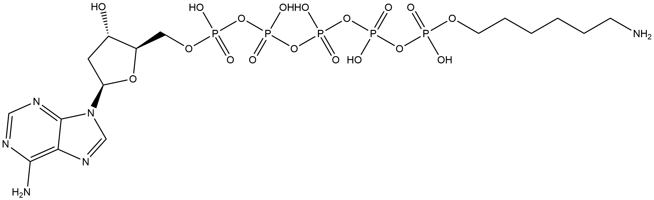 Aminohexyl-dA5P TEA Salt Struktur