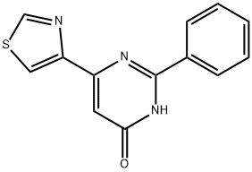 4-Hydroxy-2-phenyl-6-(4-thiazolyl)pyrimidine Struktur