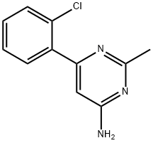 6-(2-氯苯基)-2-甲基嘧啶-4-胺, 1249098-57-4, 結(jié)構(gòu)式