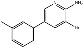 2-Amino-3-bromo-5-(3-tolyl)pyridine Structure