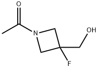 1-[3-fluoro-3-(hydroxymethyl)azetidin-1-yl]ethan-1-one Struktur