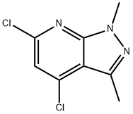 4,6-dichloro-1,3-dimethyl-1H-pyrazolo[3,4-b]pyridine Struktur