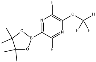 2-(methoxy-d3)-5-(4,4,5,5-tetramethyl-1,3,2-dioxaborolan-2-yl)pyrazine-3,6-d2|