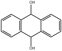 9,10-Dihydroxy-9,10-dihydroanthracene Struktur