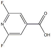 2,6-Difluoropyridine-4-carboxylic acid Struktur
