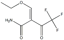 2-Carbamoyl-1-ethoxy-4,4,4-trifluorobut-1-en-3-one Struktur
