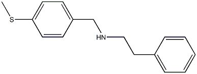 {[4-(methylsulfanyl)phenyl]methyl}(2-phenylethyl)amine Structure