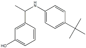 3-{1-[(4-tert-butylphenyl)amino]ethyl}phenol Struktur