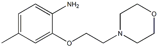 4-methyl-2-[2-(morpholin-4-yl)ethoxy]aniline Struktur