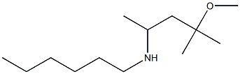 hexyl(4-methoxy-4-methylpentan-2-yl)amine Struktur