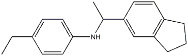 N-[1-(2,3-dihydro-1H-inden-5-yl)ethyl]-4-ethylaniline Struktur