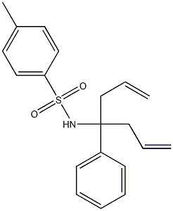 N-(1-allyl-1-phenyl-3-butenyl)-4-methylbenzenesulfonamide Struktur