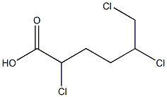 2,5,6-Trichlorohexanoic acid Structure