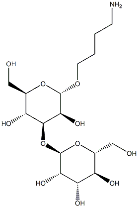 4-氨基丁基3-O-(Α-D-甘露吡喃糖基)-Α-D-吡喃甘露糖苷, , 結(jié)構(gòu)式