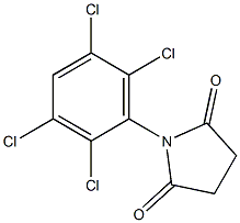 1-(2,3,5,6-tetrachlorophenyl)pyrrolidine-2,5-dione Struktur