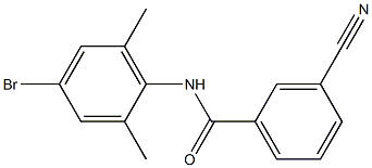 N-(4-bromo-2,6-dimethylphenyl)-3-cyanobenzamide Structure