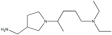 N-{4-[3-(aminomethyl)pyrrolidin-1-yl]pentyl}-N,N-diethylamine Struktur