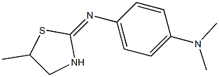 N-[4-(dimethylamino)phenyl]-N-(5-methyl-1,3-thiazolidin-2-ylidene)amine Struktur