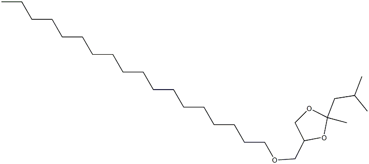 2-イソブチル-2-メチル-4-(2-オキサイコサン-1-イル)-1,3-ジオキソラン 化學(xué)構(gòu)造式