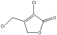 3-(Chloromethyl)-4-chloro-5(2H)-furanone Struktur