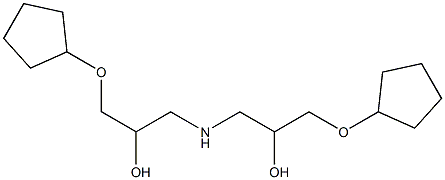 1,1'-Iminobis[3-(cyclopentyloxy)-2-propanol] Struktur