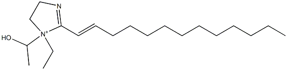1-Ethyl-1-(1-hydroxyethyl)-2-(1-tridecenyl)-2-imidazoline-1-ium Structure