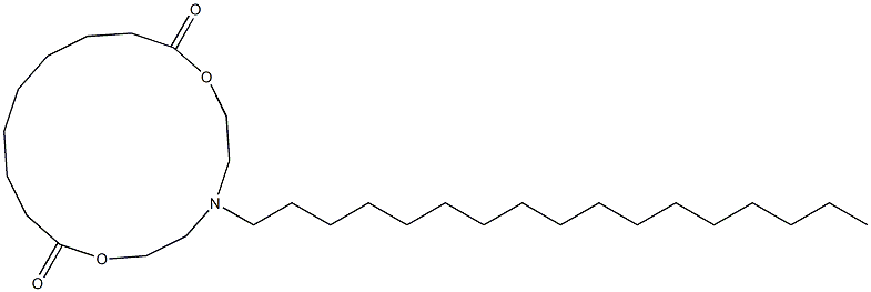 5-Heptadecyl-5-aza-2,8-dioxacyclohexadecane-1,9-dione Struktur
