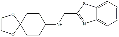 N-(1,3-benzothiazol-2-ylmethyl)-1,4-dioxaspiro[4.5]decan-8-amine Struktur
