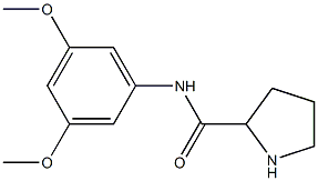 N-(3,5-dimethoxyphenyl)pyrrolidine-2-carboxamide Struktur