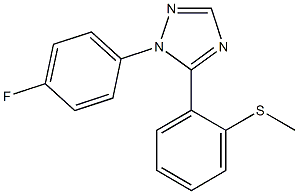 1-(4-Fluorophenyl)-5-(2-methylthiophenyl)-1H-1,2,4-triazole Struktur