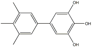 5-(3,4,5-Trimethylphenyl)benzene-1,2,3-triol Struktur