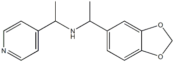 [1-(2H-1,3-benzodioxol-5-yl)ethyl][1-(pyridin-4-yl)ethyl]amine Struktur