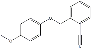 2-[(4-methoxyphenoxy)methyl]benzonitrile Struktur