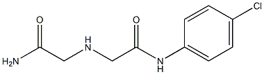 2-[(carbamoylmethyl)amino]-N-(4-chlorophenyl)acetamide Struktur