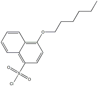 4-(hexyloxy)naphthalene-1-sulfonyl chloride Structure