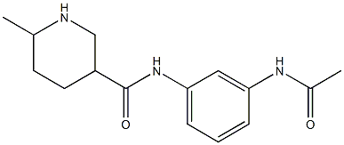 N-[3-(acetylamino)phenyl]-6-methylpiperidine-3-carboxamide Structure
