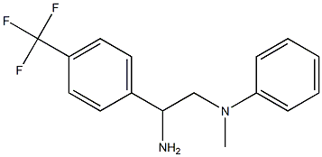 N-{2-amino-2-[4-(trifluoromethyl)phenyl]ethyl}-N-methylaniline Struktur