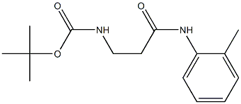 tert-butyl 3-[(2-methylphenyl)amino]-3-oxopropylcarbamate Struktur