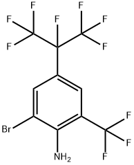 2-bromo-4-(1,1,1,2,3,3,3-heptafluoropropan-2-yl)-6-(trifluoromethyl)aniline